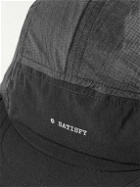 Satisfy - Logo-Appliquéd Panelled Rippy™ Ripstop and Peaceshell™ Cap - Black