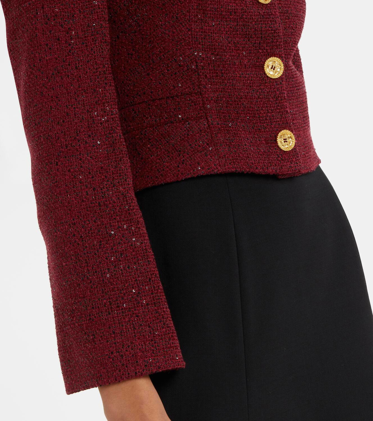 Alessandra Rich Sequined tweed jacket