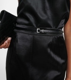 Saint Laurent Cassandre leather belt