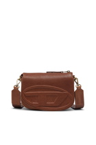 Diesel 1DR-Camera bag in pull-up leather - Crossbody Bags - Unisex - Brown