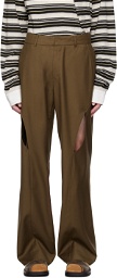 lesugiatelier Brown Cutout Trousers