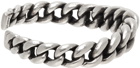 Saint Laurent Silver Degra Cuff Bracelet