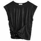 Paco Rabanne Women's Embellished T-Shirt in Black