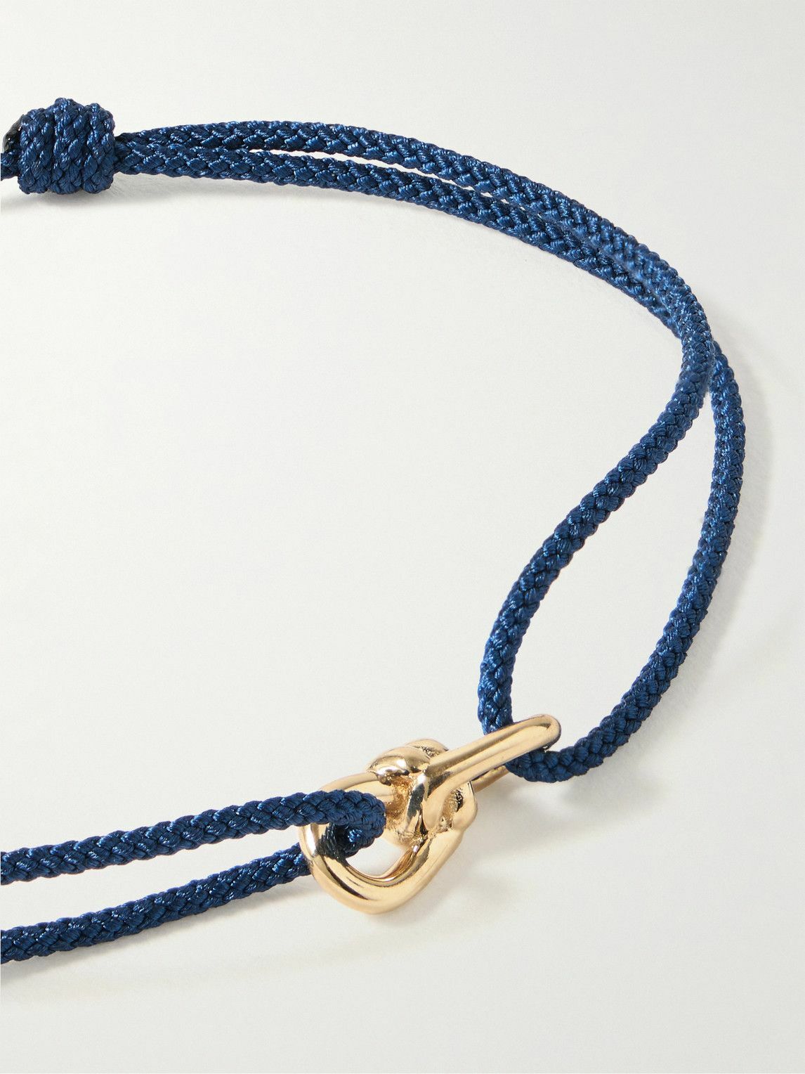 Luis Morais - Small Twisted Gold and Cord bracelet