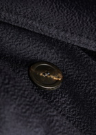 Weekend Max Mara Resina Belted Wool-blend Coat Navy
