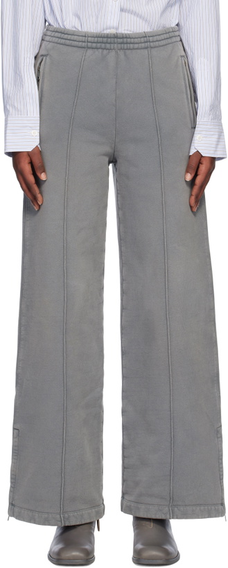 Photo: OUR LEGACY Gray Garment-Dyed Lounge Pants