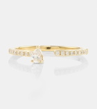Persée Héra 18kt gold ring with diamonds