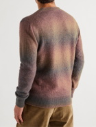 Altea - Slim-Fit Degradé Knitted Sweater - Brown