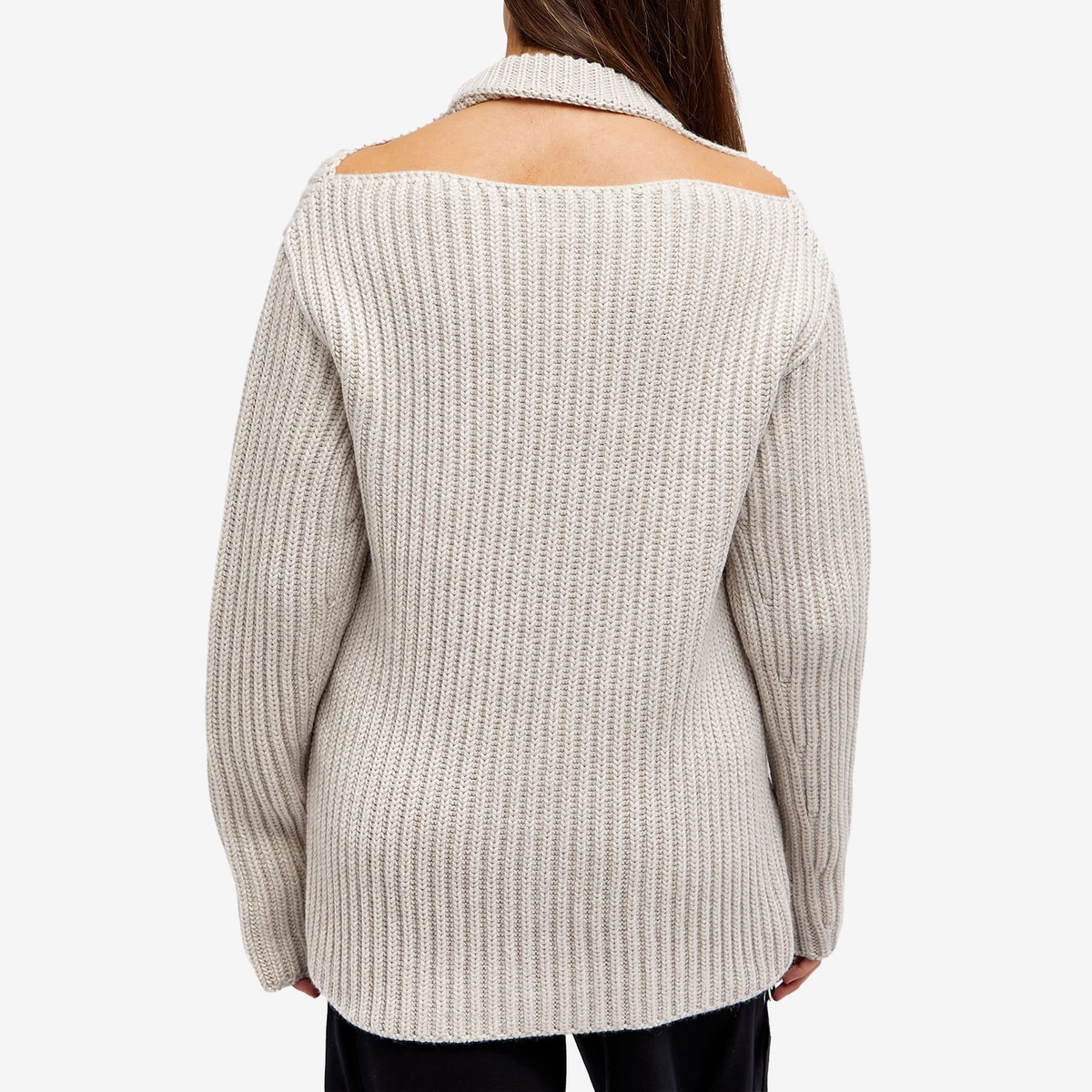 Botter Women's Ribbed Knit Jumper in Beige