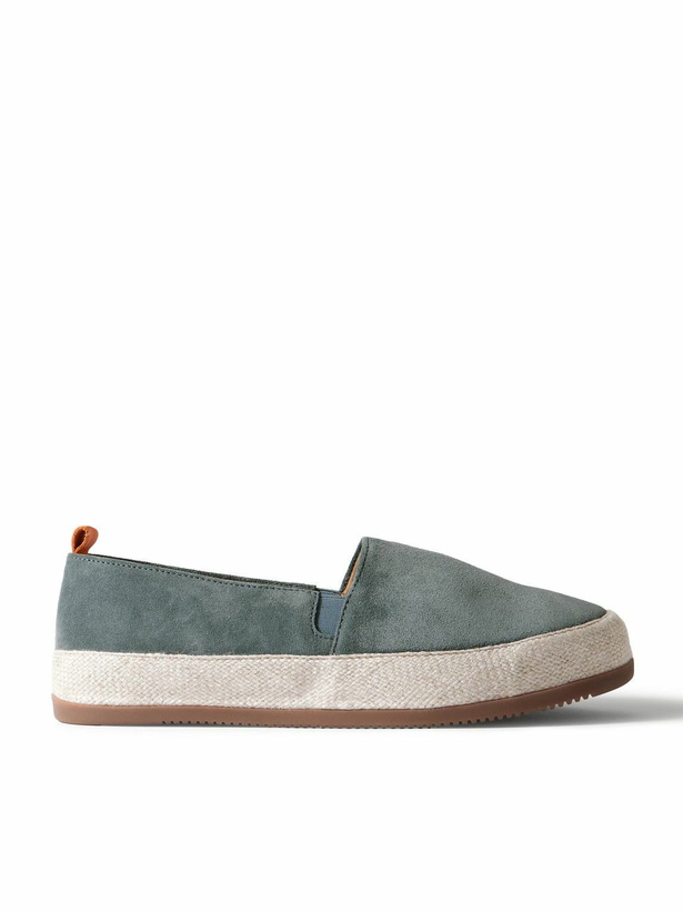 Photo: Mulo - Leather Espadrilles - Blue