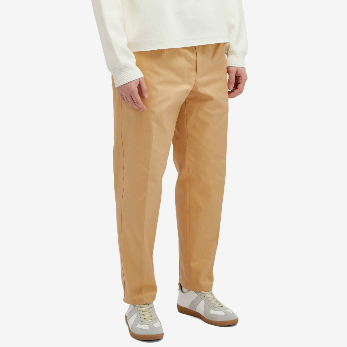 Jil Sander Men's Heavy Cotton Trousers in Sandstone Jil Sander Jil Sander Men's Heavy Cotton Trousers in Sandstone Jil Sander