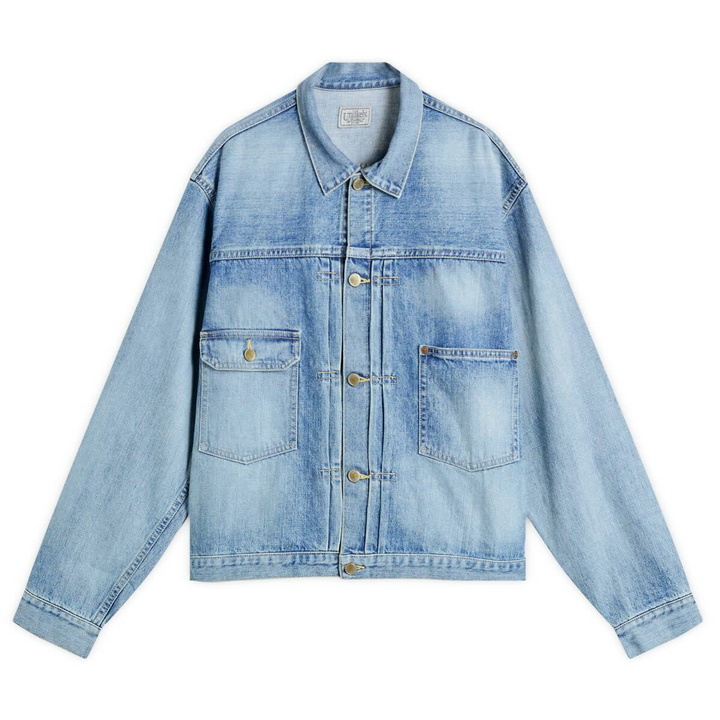 Photo: Unlikely Dry Goods Men's Time Travel Trucker Jacket in Vintage Indigo 1977 Wash