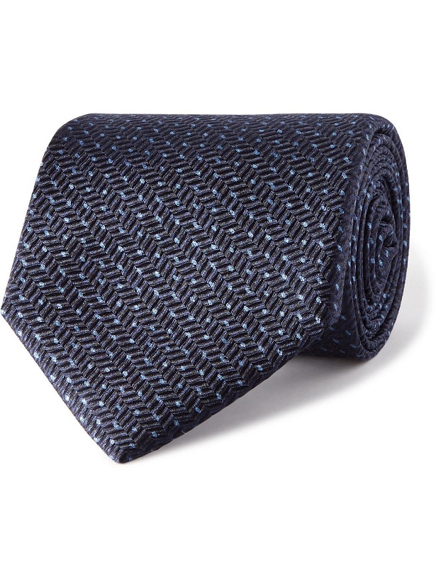 Photo: Brioni - Polka-Dot Silk-Jacquard Tie