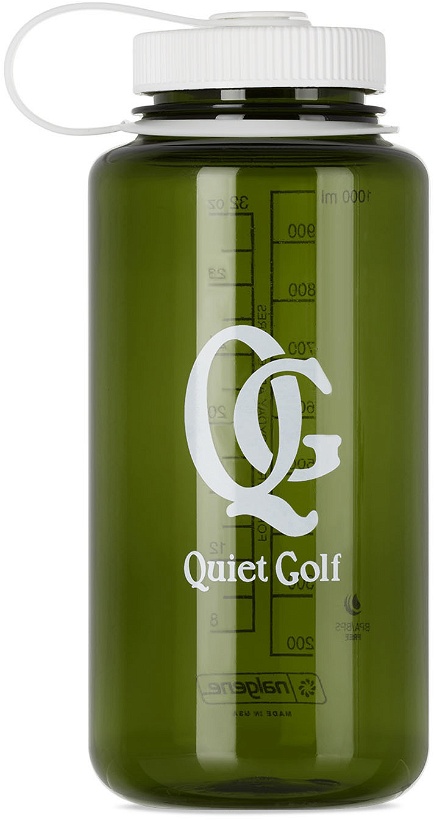 Photo: Quiet Golf Green Monogram Nalgene Water Bottle, 32 oz