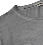 Massimo Alba - Watercolour-Dyed Cotton-Jersey T-Shirt - Gray