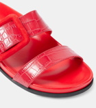 Manolo Blahnik Mayfu croc-effect leather sandals