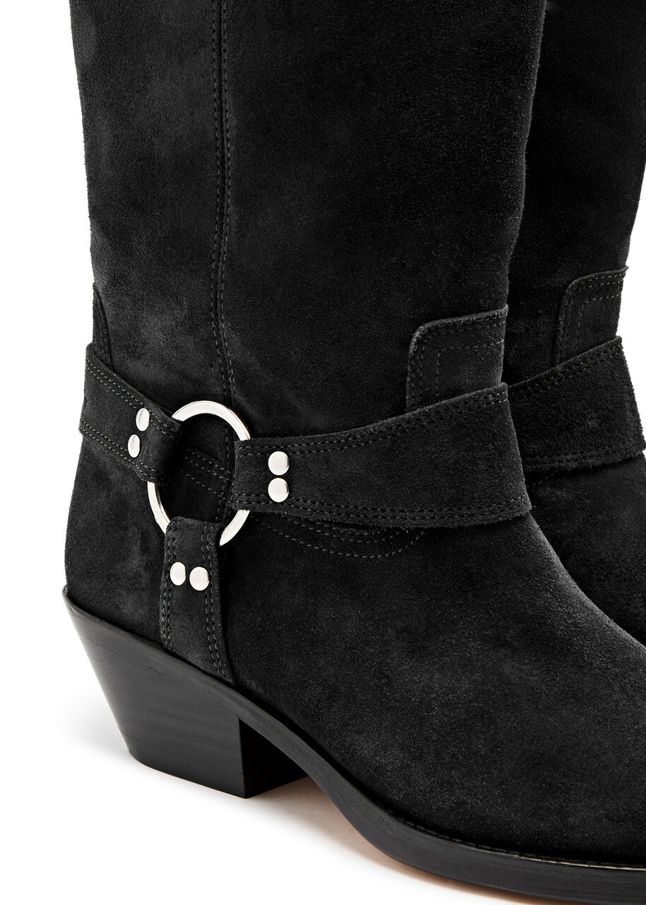 ブーツその他 Isabel Marant 'Antya' Ankle Boots Isabel Marant Antya 50 Suede Ankle Boots Black Isabel Marant
