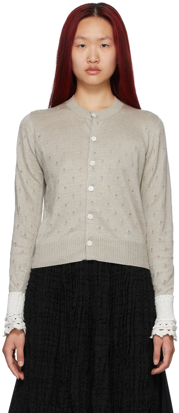 Openwork cropped sweater, Collection 2021