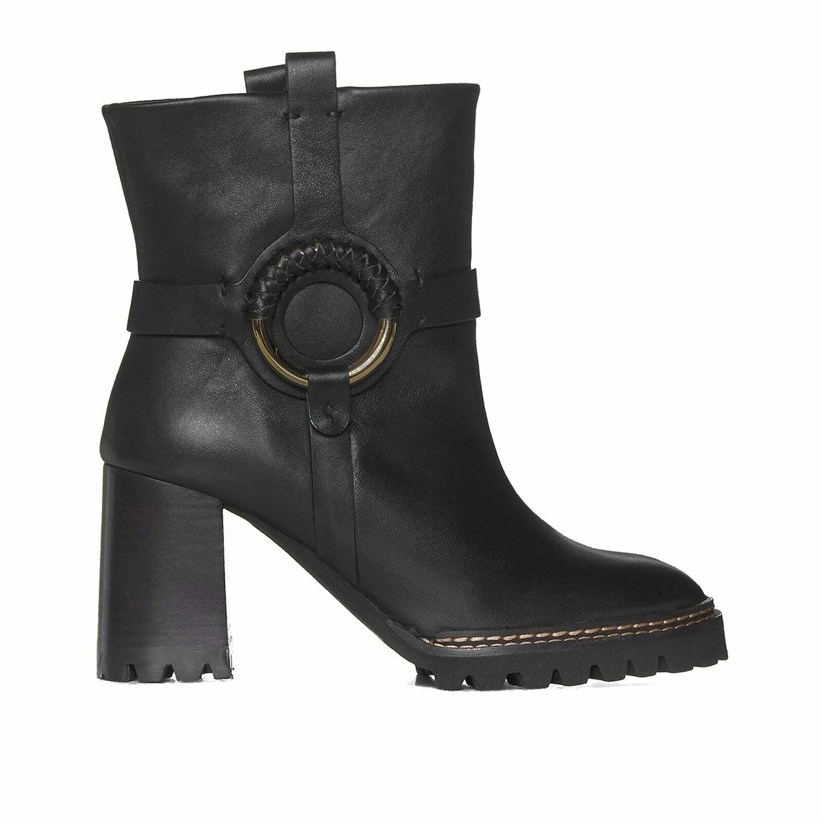 【送料&関税込】See by ChloAC Lory Leather Ankle Boots See By Chloe - Lory leather knee-high boots See by Chloe