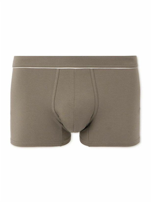 Photo: Zegna - Stretch Modal and Lyocell-Blend Boxer Briefs - Neutrals