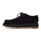 Dries Van Noten Navy Suede Chukka Derbys