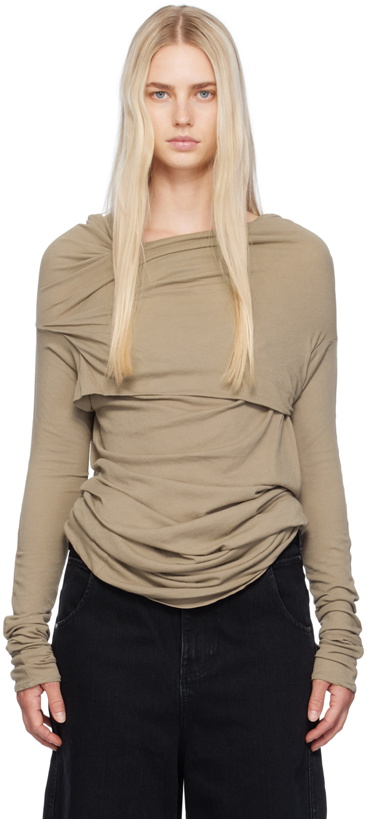 Photo: Entire Studios Taupe Bound Long Sleeve T-Shirt