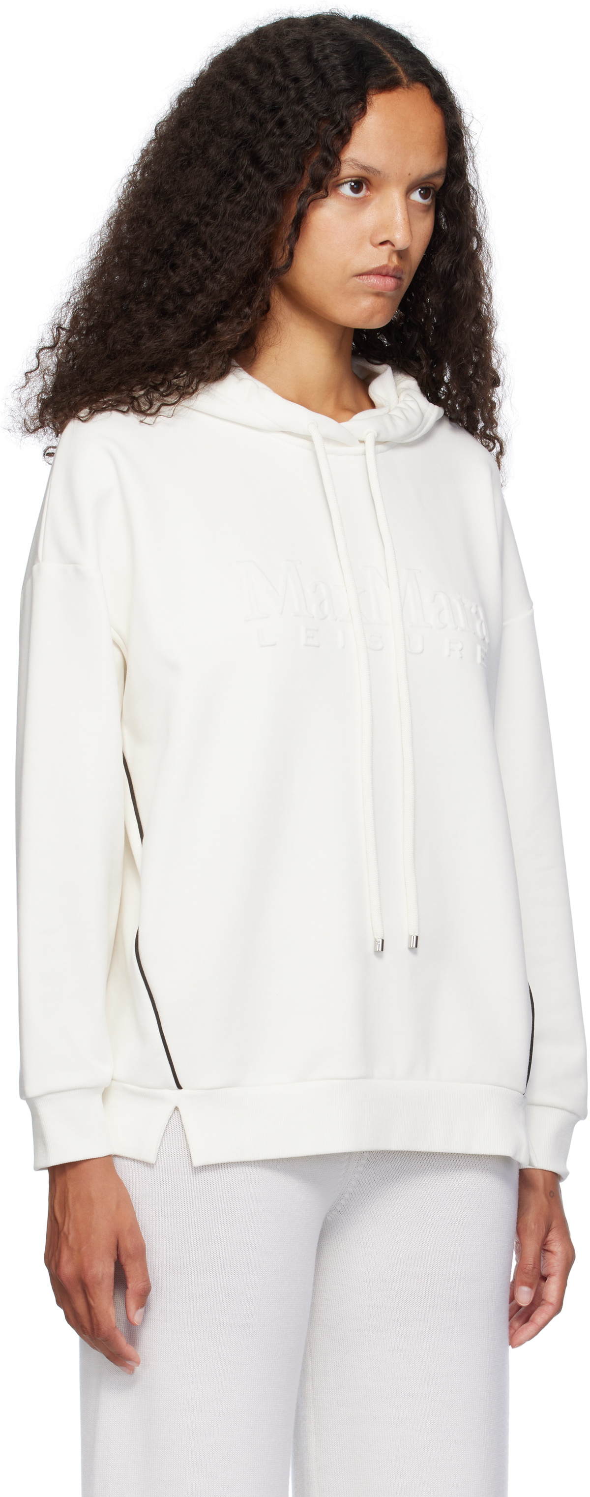 Max Mara Leisure White Flipper Hoodie