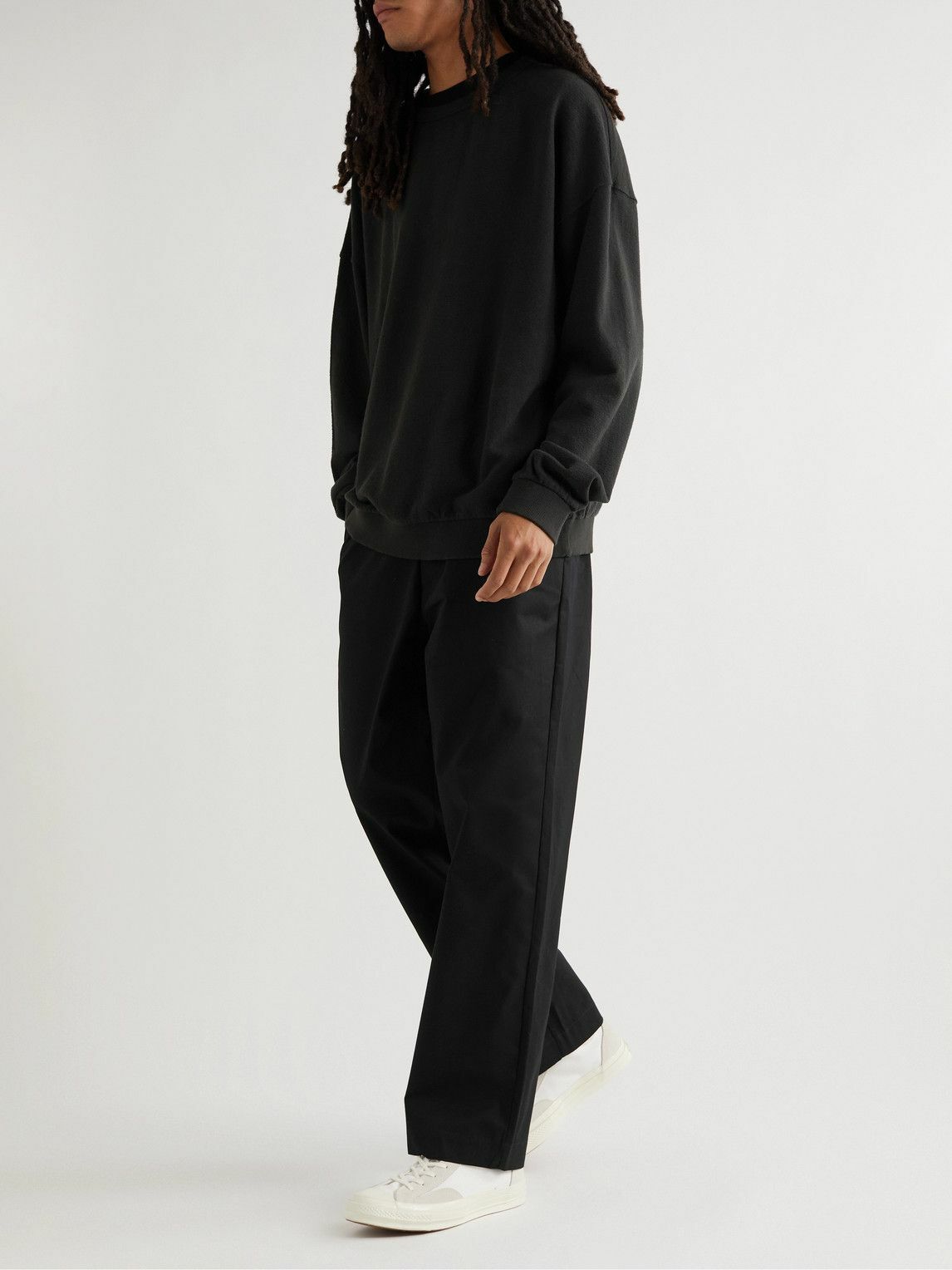 Applied Art Forms - DM1-2 Wide-Leg Cotton-Twill Drawstring