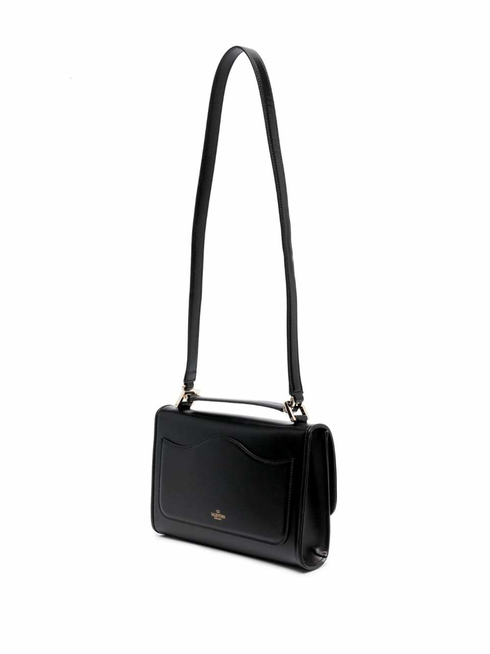 VALENTINO GARAVANI: VLogo Type bag in leather - Black