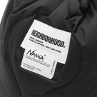 Neighborhood Men's x Nanga Down Drawstring Bag in Black 