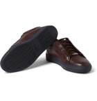 Brioni - James Leather Low Top Sneakers - Men - Burgundy