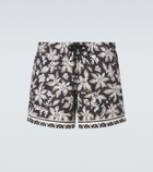 Commas Printed swim trunks