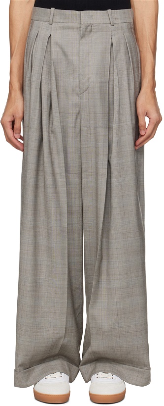 Photo: Hed Mayner Gray Prince Of Wales Trousers