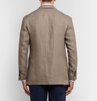 Rubinacci - Unstructured Linen Blazer - Men - Brown