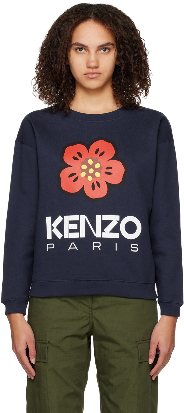 Kenzo Boke Flower T-Shirt Navy . Men . S