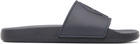 ANINE BING Navy Isla Slides