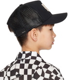 AMIRI Kids Black MA Trucker Cap
