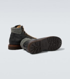 Brunello Cucinelli Leather lace-up boots