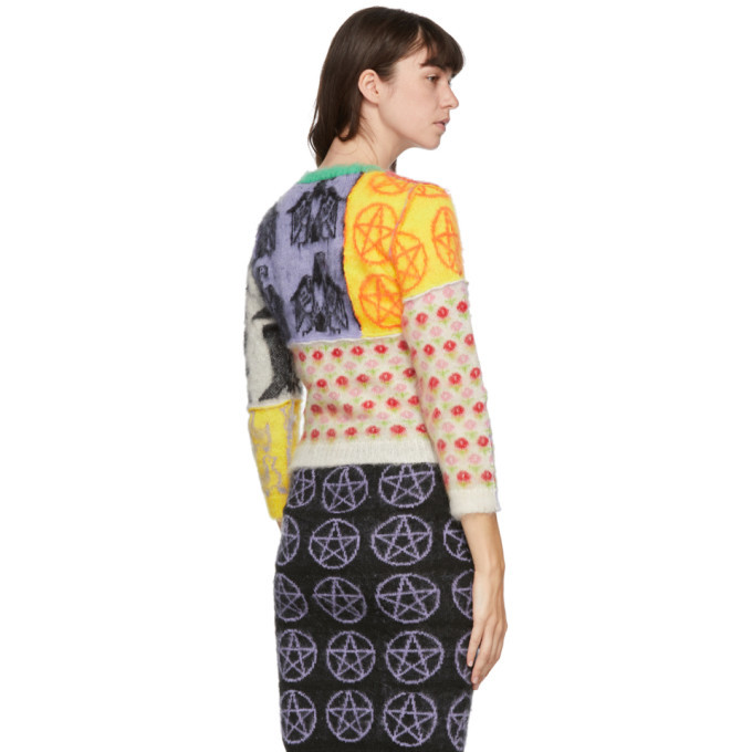 Ashley Williams Multicolor Mohair Patchwork Sweater Ashley Williams