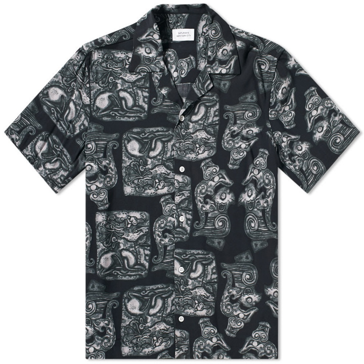 Photo: Saturdays NYC Short Sleeve Canty Pendant Vacation Shirt Black