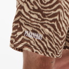 Pleasures Men's Fuzzy Breaker Stripe Short in Tan