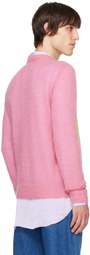Edward Cuming Pink Open Heart Sweater