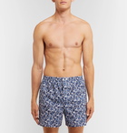 Zimmerli - Printed Cotton Boxer Shorts - Blue