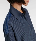 JW Anderson Striped cotton poplin shirt dress