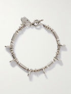 Peyote Bird - Platero Sterling Silver Multi-Stone Beaded Bracelet