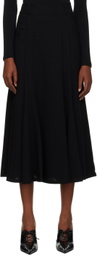 Maiden Name Black Laura Midi Skirt