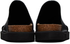 Y's Black Paneled Sandals