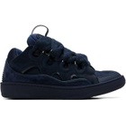 Lanvin Navy Curb Sneakers