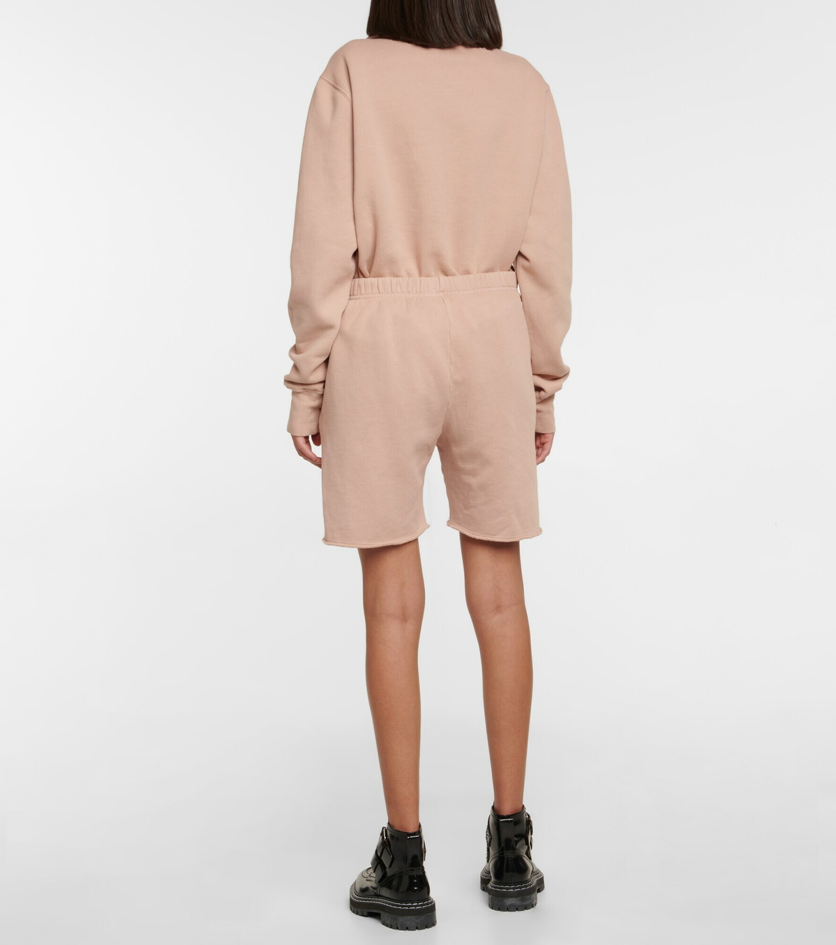 Les Tien - Snap Front cotton shorts