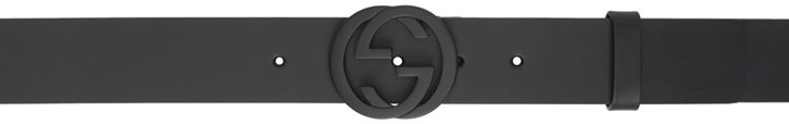 Photo: Gucci Black Interlocking GG Belt